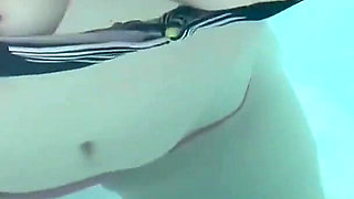 Artemisia Love Flashing Her Juicy Big Tits at the Pool