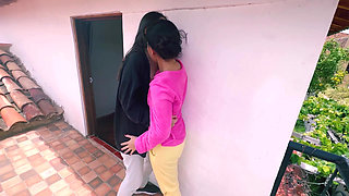 My neighbor invites me to wet my pussy