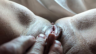 Extremely Close up Fingering Pussy