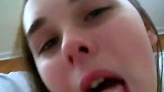 Hairy Amateur Films Herself in Bed