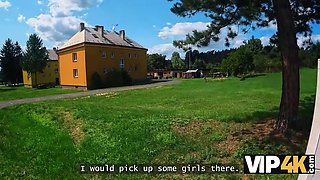 Vip4k. babe flashed her pierced Natural Tits and then it happened...