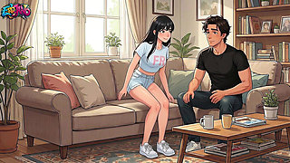 I Fucked My Girlfriend's Stepsister (19) While She Was Watching Hentai Anime