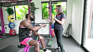 Busty Big-Tits MILF Takes BBC Doggy Pounding