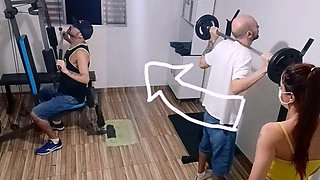Wife Cheating on Her Husband at the Gym Behind His Back!