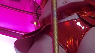 Mistress Eva Latex Fetish Domina Femdom Goddess Gold Boots Big Ass BDSM Solo