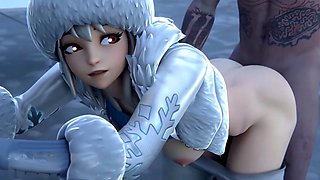 Internal cumshot, outside fuck, animated cartoon