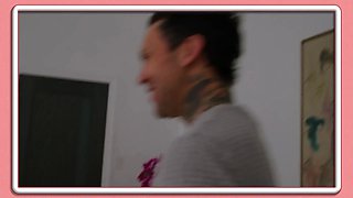 Blonde vixen kathryn mae's humid labia drilled by inked stud Small Hands