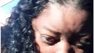 Thick Ebony Takes Every Inch Without Missing A Beat