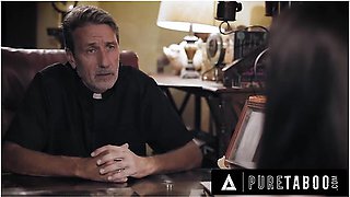 Creepy Priest Convinces Sinful Bride-to-be Gia Paige To Submit In Exchange For Absolution