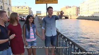 Young Sex Parties - Double date and double fucking