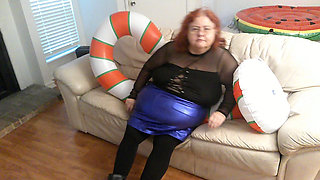 Big Beautiful Nurse Vicki Trys to Squash Her Candy Cane?