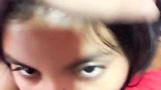 Camila gives me a blowjob while I work - Verified amateurs