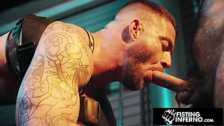 Drew Valentino's Muscly BDSM Fisting Ignites Wild Hairy Passion