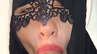 I Crawled Out From Under the Blanket for Extreme Sloppy Deepthroat on Huge Cock