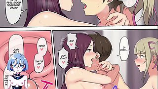 Hentai uncensored, hentai vtuber, cum inside pussy