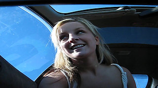 Teen Beauty Drive by Flashing
