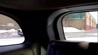 Cleo masturbating with the car wash vacuum