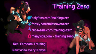 Training Zero Facesitting Orgasms on my Bondage Slave Husband