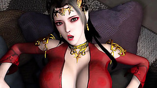 Big Boobs MILF in Hot Lingerie Gets Hard Fuck - 3D Asian Cartoon Sex
