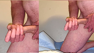 Cum 4 Times in a Row Using My Cum as Lube