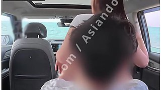 Real Korean Asian Couple Car Sex In Public Beach Front 바다 앞에서 화끈하게 카섹스 하는 커