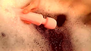 Wet solo masturbation session with busty redhead beauty