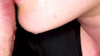 MILF Lady Licking Dick, Oral Creampie, Milking Sperm Big Dick