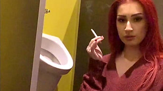 Smoking in a Urinal