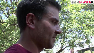 Blonde teen moans as she gets fucked by a monster cock after blowjob