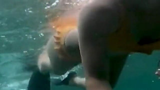 Snorkel Slut: Tight Bikini, Dive Mask & Underwater Fin Tease