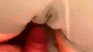 Teasing Her Cameltoe in Yoga Shorts