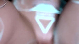 Fucking a Hot Blue Sex Bot in the Bus in POV