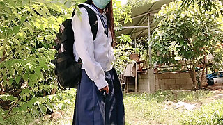 STUDENT AND TEACHER FUCK AT THE BACK OF SCHOOL