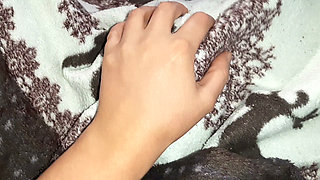 While our housekeeper cleans, we secretly fart, lick, and cum under the covers