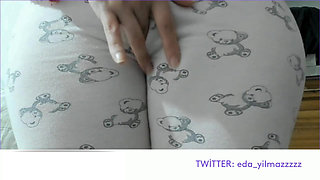 Masturbation in Pajamas- Caressed My Pussy- Turkish Porn- Big Ass- Turkish MILF- Camel Toe- Doggy in Pajamas