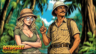 Extreme Blowjob and Fucking in the Jungle, White Wife and BBC