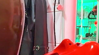 Facesitting Lesson: He Is Completely Addicted to His Rubber Goddess's Latex Ass