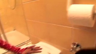 French Domina with Strapon Fucks Horny Slut in Bath