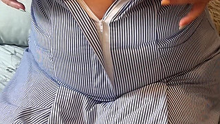 Naughty Nurse Julie - Bra Reveal & Teasing Huge Tits - 002-s-v-3-nurse-boobs