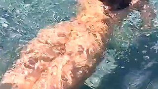 Christina Khalil Skinny Dipping In Pool Onlyfans Video