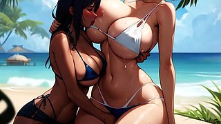 Big natural tits, time, cartoon fantasy