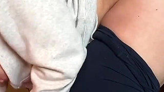 Paying for Pizza with Pussy. I Let the Young Driver Creampie