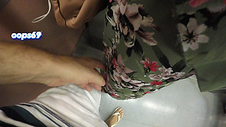 Hot MILF Stranger Grabs & Rubs My Hard Dick Through Shorts on Crowded Train
