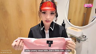 Cute McDonald’s Girl Messed Up the Order but Worked It Off All the Way