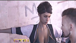 Hentai anime, any black, with black