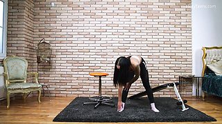 Beauteous lassie's fetish video