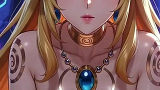 Gol Busty Princes Peach Teasing Cartoon Animation