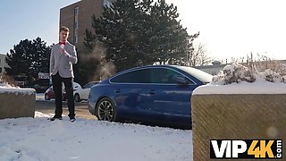 Vip4k. being locked in the douche, Sexy Bride doesnt lose time and seduces random man