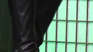 Ariel Puts Out His Cigarette on the Slave's Cock.