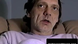 Tattooed heterosexual guy mouthfucks batty man stud for GFâs fantasy